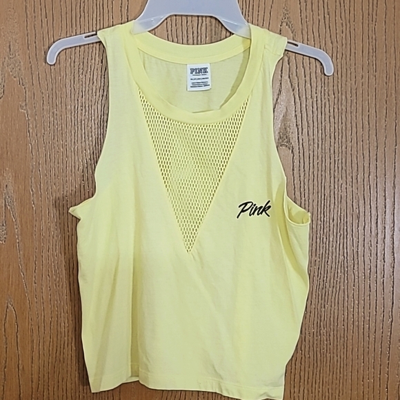 PINK Victoria's Secret Tops - PINK TANK TOP ☆YELLOW OS BRIGHTER THAN APPEARS IN PICS☆